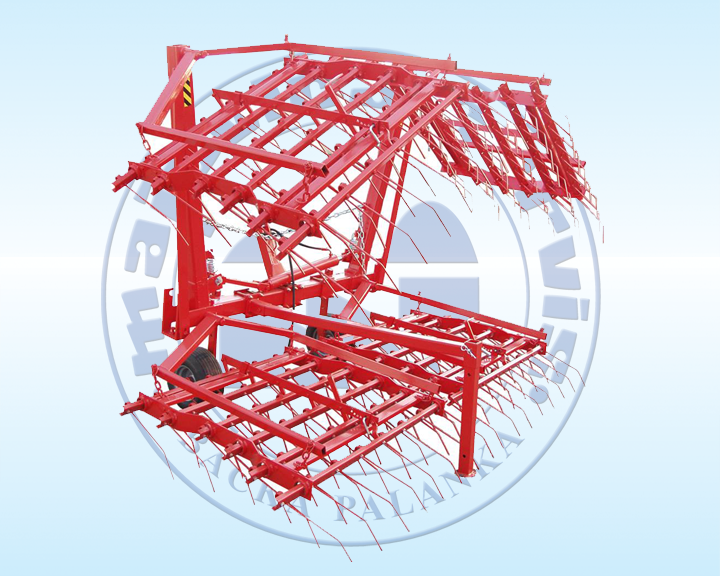 Spring-tine weeder harrow