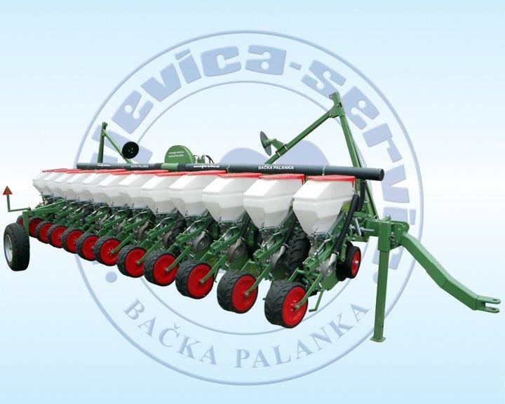 Pneumatic precision seed drill, 12 rows, silumin seeding unit