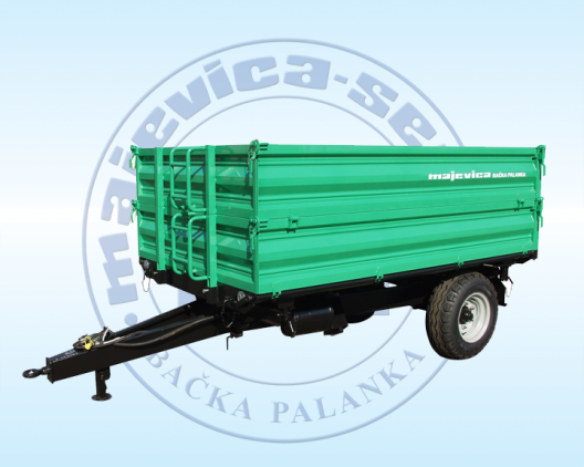 Trailer 4 t with double-height sides