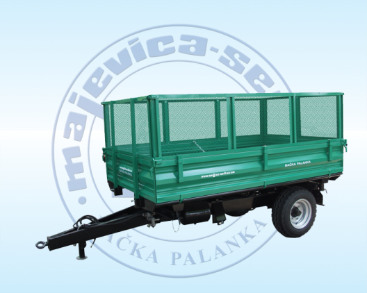 Trailer 4 t, double-height sides — municipal version
