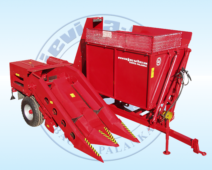 Two-row corn picker